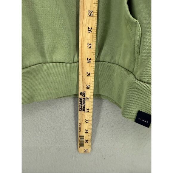 Cloak Mens Green Cotton Blend Fleece Pullover Hoodie Sweatshirt Size Large - Picture 4 of 9